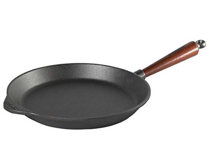 Skeppshult 28er Bratpfanne aus Gusseisen mit Holzgriff - Made in Sweden