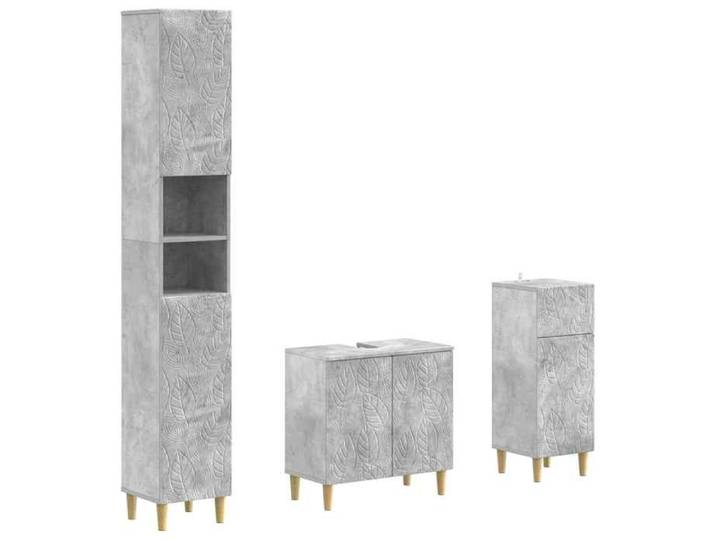 Nouveau Ensemble de meuble de salle de bain 3 pièces DELFT poids:52.3 kg_5009