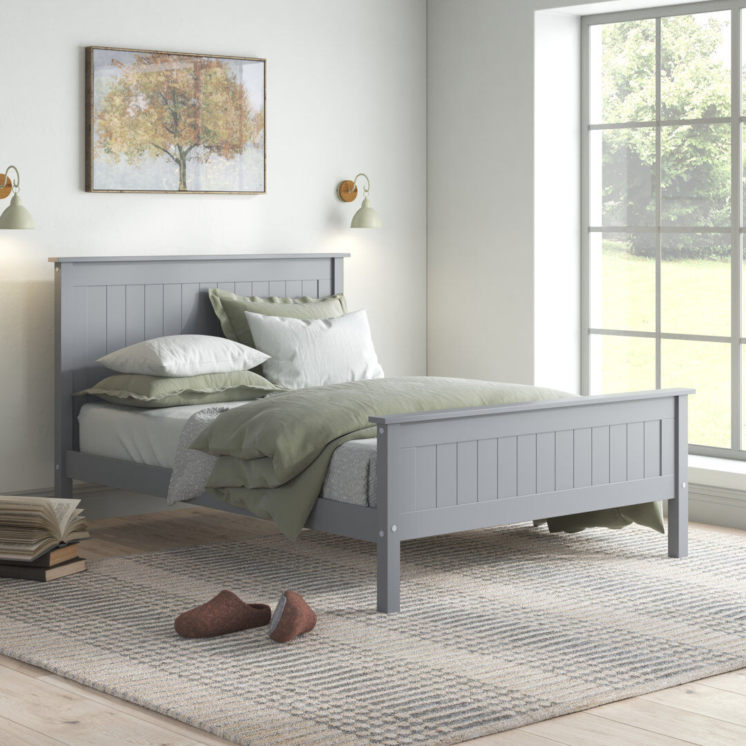 Three Posts Boyertown Bed Frame Grey Double (4'6)