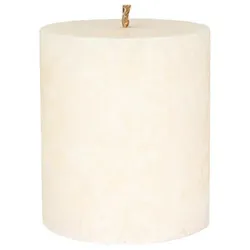 Stearin Stumpenkerze - elfenbein 75x64 mm