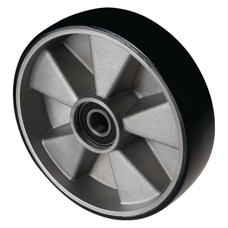 Pfaff Lenkrad Polyurethan Naben-L. 43 mm Rad-B. 50 mm Rad-Ø 200 mm Alu-Guss-Felge (034527100310)