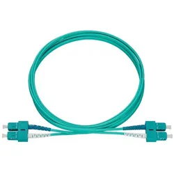 Rutenbeck Patchkabel SC-D/SC-D OM3 aqu 2m