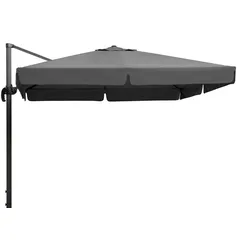 SCHNEIDER Rhodos Ampelschirm, anthrazit, quadratisch, 300 x 300 cm
