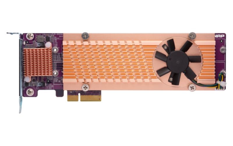 QNAP QM2 Card QM2-4P-384A Quad-M.2-2280-PCIe-SSD Erweiterungskarte
