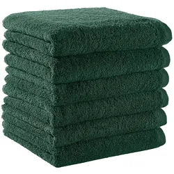 BettwarenShop Handtuch Serie Premium Handtuch 6er Pack 50x100 cm | tanne - grün
