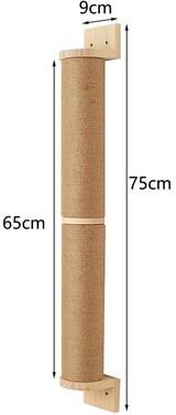 Uplift Picks Wall Mounted Cat Climbing Shelf With Sisal Scratching Post 004