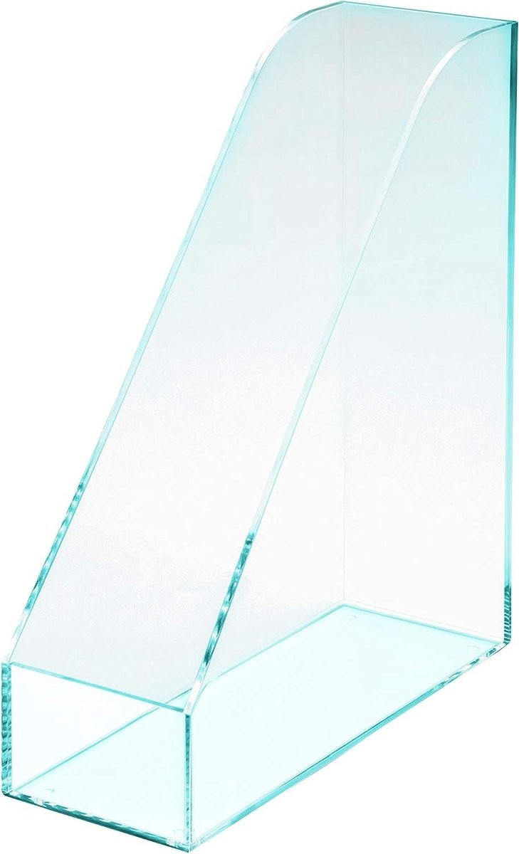 Acryl Documentenhouder Opbergbak voor Bureau Organisatie - Kristalhelder - Breedte: 26 cm