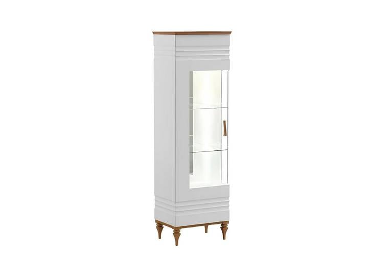 JVmoebel Vitrine Elegante Glasvitrine mit Beleuchtung für stilvolle Präsentation (Vitrine) Made in Europa