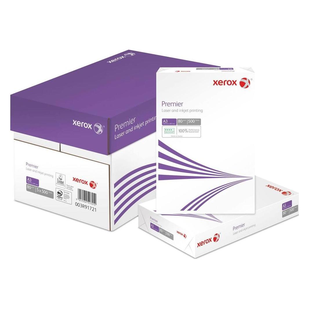 Xerox Kopierpapier Premier A3, Weiss, 80 g/m², 2500 Blatt (A3, 2500 Blätter, 80 g/m²) (499652)