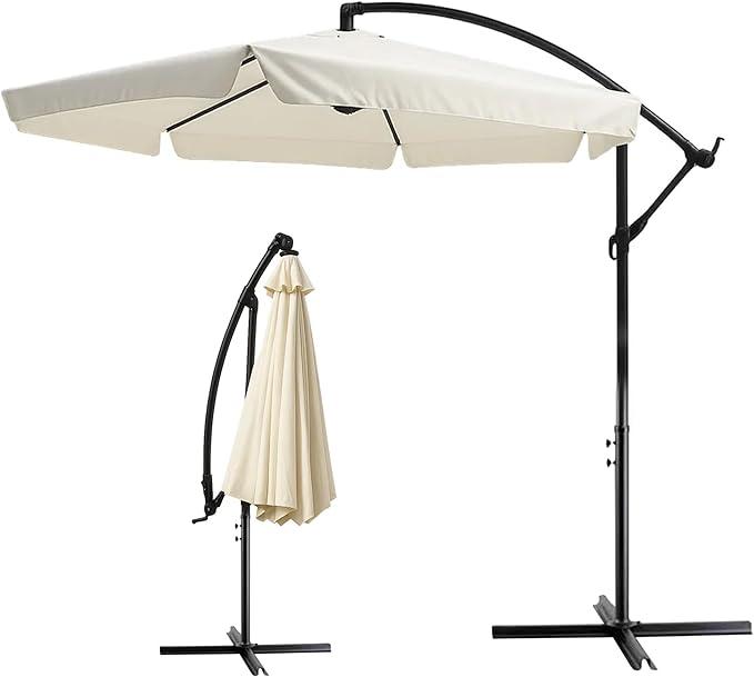 Extralink Sonnenschirm UV-Schutz Strand Gartenschirm Regenschirm 3m Garten Ampelschirm
