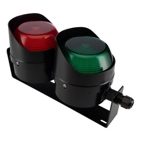RS PRO LED LED Ampel Signalleuchte 2-stufig Linse Grün, Rot (2288639)