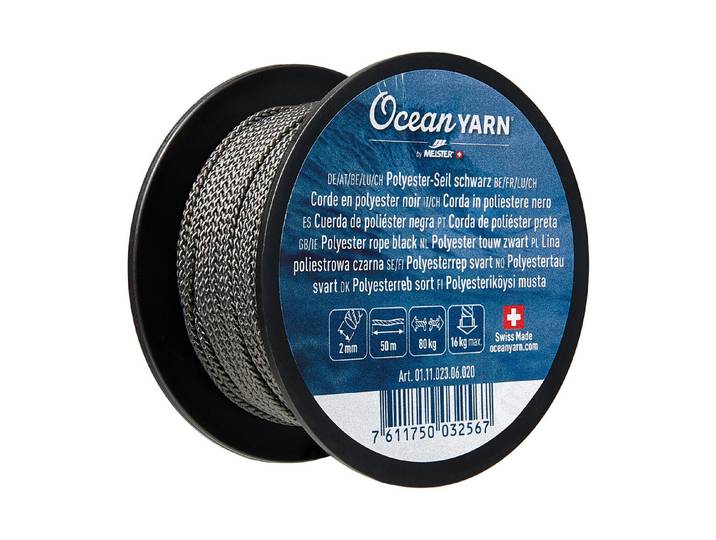 Meister rPET-Seil Normalgefl. 2mm/50m schwarz