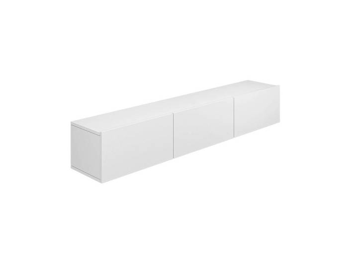 Petits-meubles Tv-Möbel Idao Weiß, 160x35x29.6 cm, Wohnzimmer, TV Möbel, Lowboards, Lowboards stehend