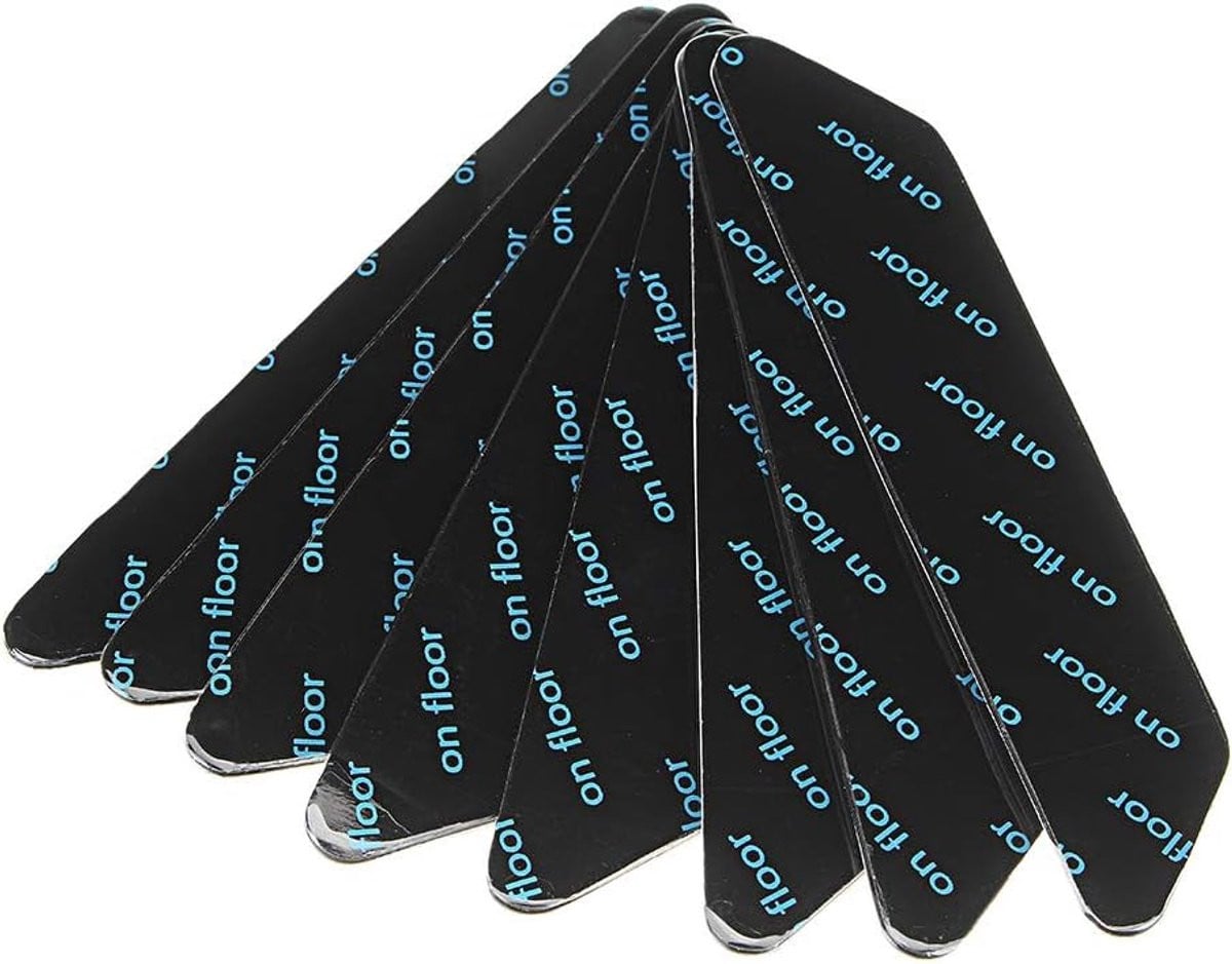8 stuks Tapijt Grippers Antislip Pads Zwart - Herbruikbaar & Wasbaar