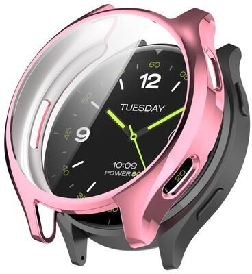 Everyday Crate Xiaomi Watch 2 Full Coverage TPU Watch Protective Case With Electroplated Finish pink