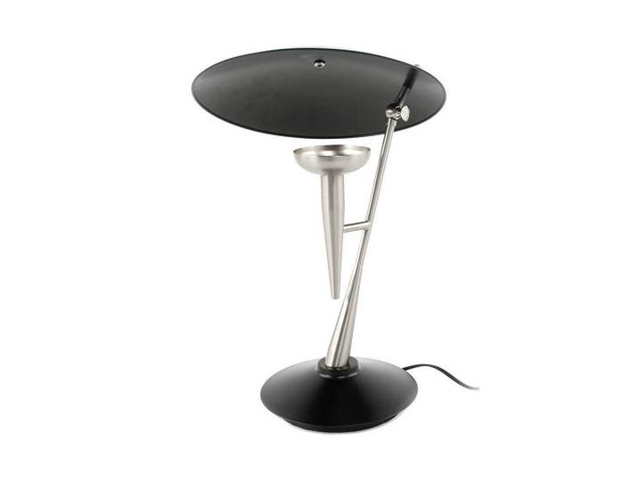 Tischlampe Flyer Schwarz/Silberfarben