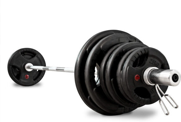 bodymax 95kg Rubber Radial Weight Kit with 6ft Bar