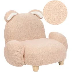 KINDERSESSEL Teddy-Optik beige Tierform Hase Kanna