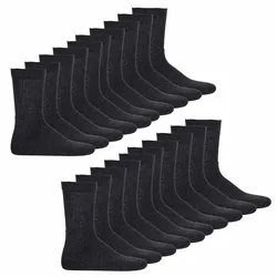 YOURBASICS Herren Socken, Multipack - Arbeitssocken, Hochwertige Baumwollmischung, einfarbig Anthrazit / 20er Pack (4x5P) / 39-42