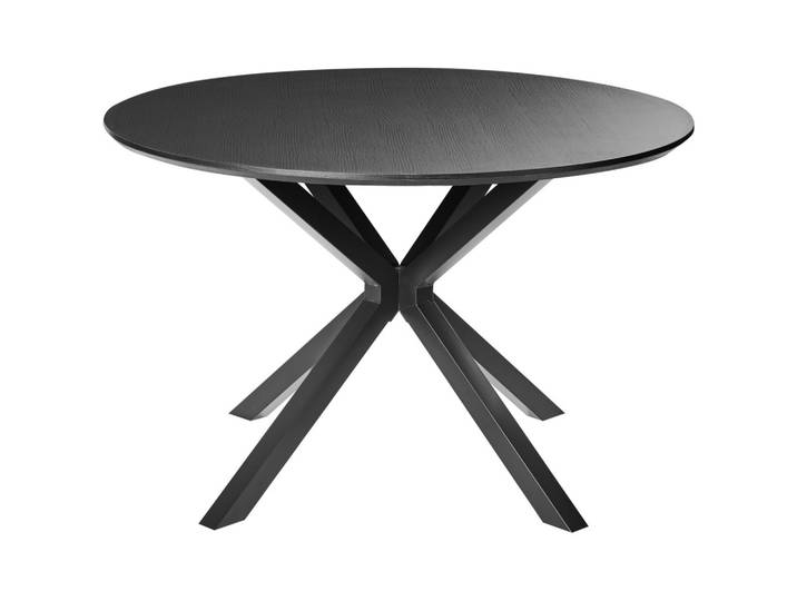 ESSTISCH Schwarz 120/120 cm Fitzroy
