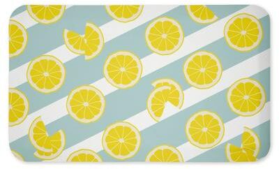 "Stupell Lemon Pattern Printed Anti-Fatigue Floor Mat, 30""x18"""