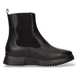 Wonders für Damen. A-4422_5078_5792 Flexfly 22 Stiefeletten aus Leder Schwarz (37), Wohnung, Reißverschluss, Lässig