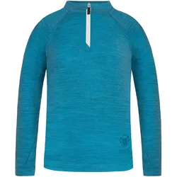 Normani, Jungen, Funktionsshirt, Kinder Merino Langarm mit 1/4 Zipper „Nyapari“ - 9545 (146), Blau