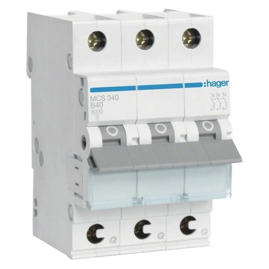 Hager HAG MCS340 C40 Einbauautomat 3p Quick Connect (MCS340)