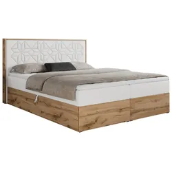BOXBETT NESSI - 120/200 Weiß Kunstleder - H3