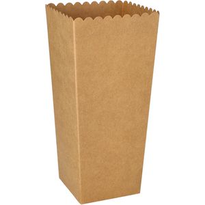 Papstar Popcorn-Tüten 89262 braun, aus Pappe, 1,3 Liter, 100 Stück