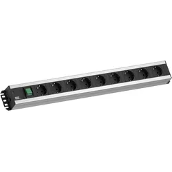 Bachmann, Steckdosenleiste, HANDWERKER Steckdosenleiste, 9-fach, mit Schalter (9x, CEE 7/3, 2 m)