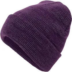 Tchibo - Strickmütze - pflaume