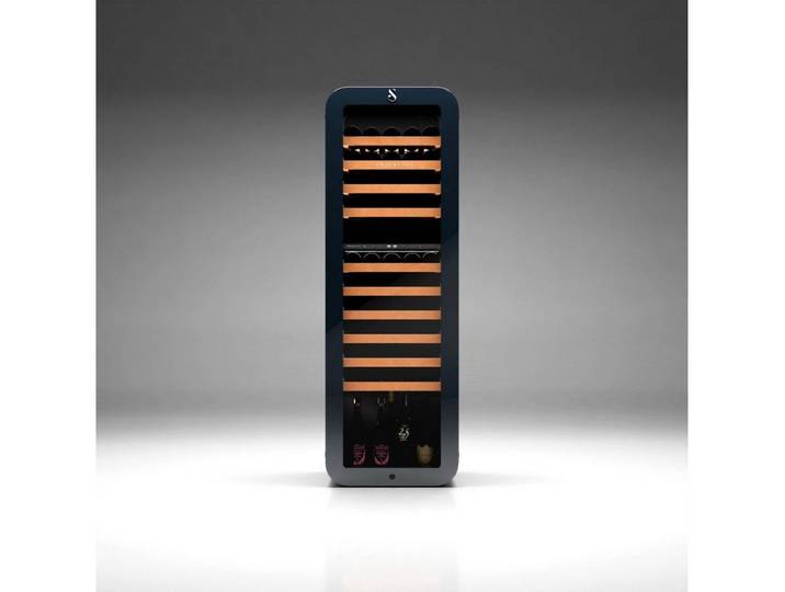 Swisscave Weinkühlschrank WLB-320DF-BLACK.. 2-Zonen Weinkühlschrank, 160cm (H), 68 Flaschen, für 68 Standardflaschen á 0,75l