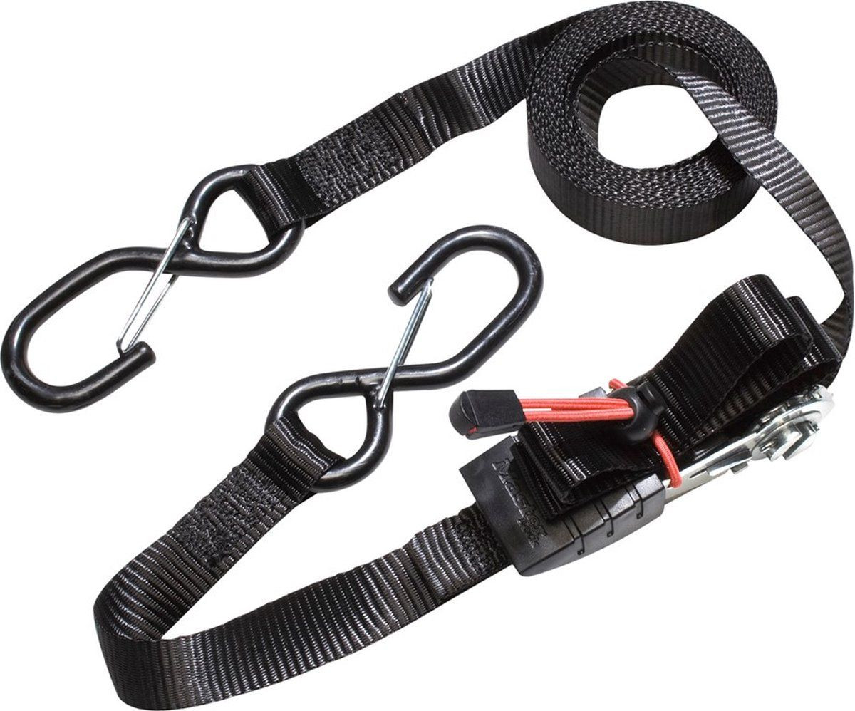 Master Lock Set van 4 Sjorbanden met S-haken, 4,25m