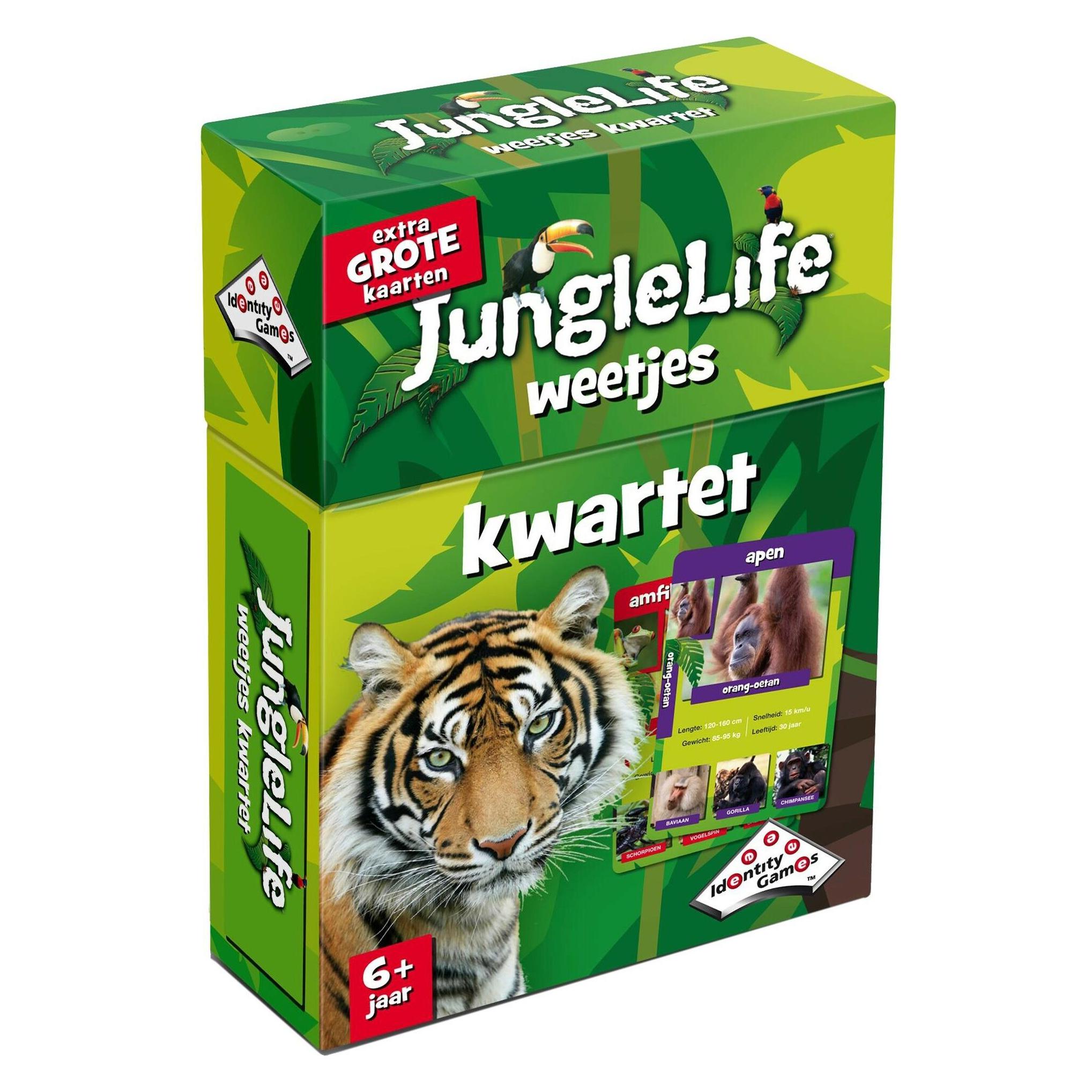 Identity games Junglelife Weetjes Kwartet (Niederländisch, 2 - 4 Spieler) (11120)