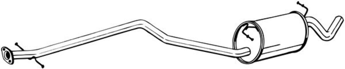 Bosal Silenziatore centrale 287-073