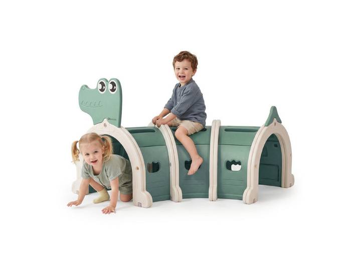HyperMotion Spieltunnel HyperMotion Spieltunnel Krokodil 150 cm Kinder Indoor Outdoor