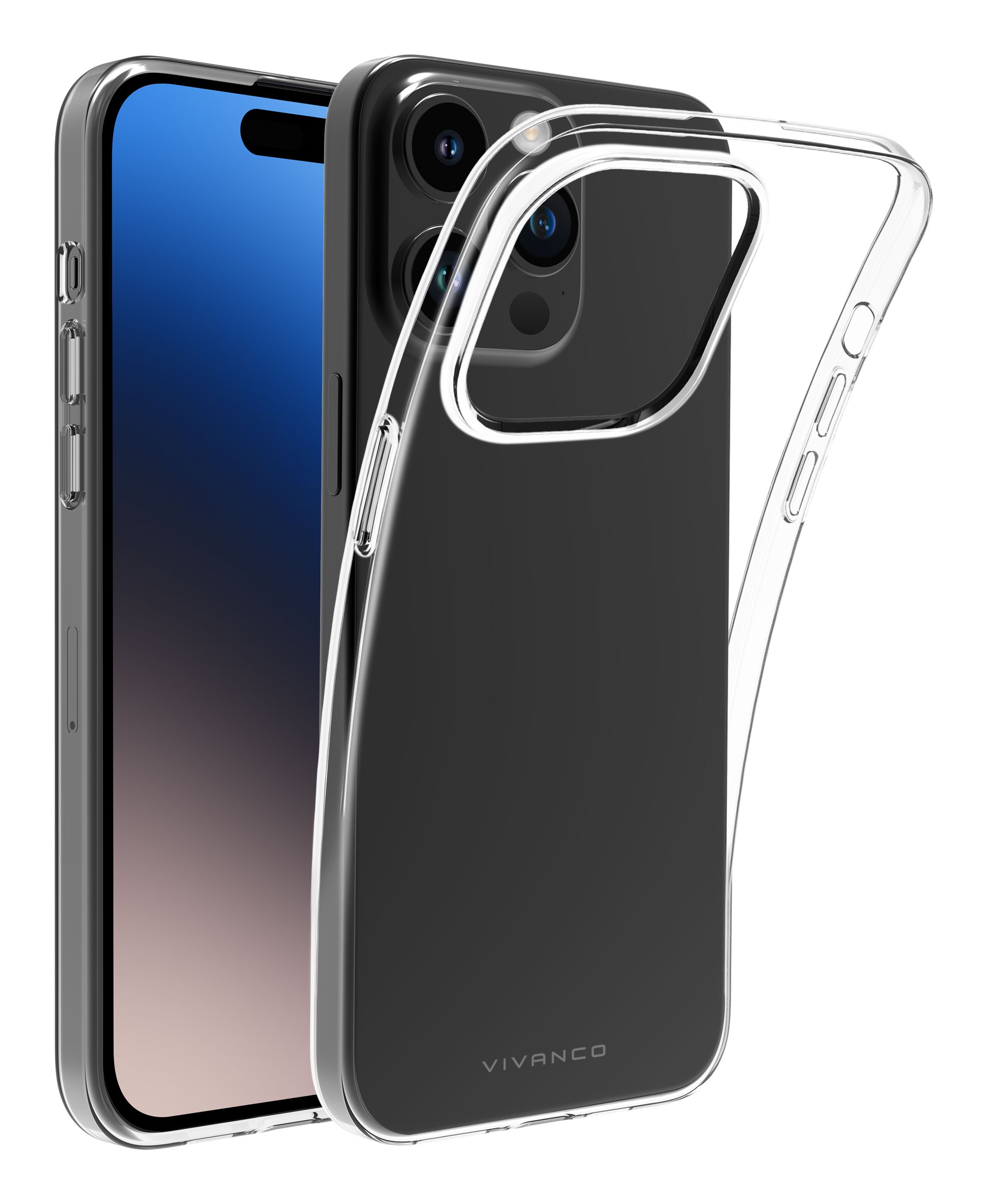 Vivanco Cover für Apple iPhone 15 Plus Super Slim (Transparent) 63903
