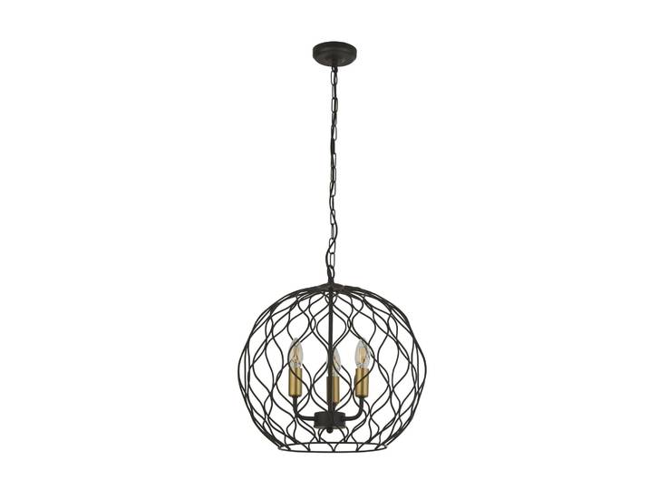 Kronleuchter Industrial-Nordic Feinheit Stahl Schwarz Gold 3 Lichter E14