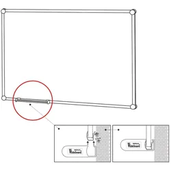 Ablageschale für Whiteboards 2000 MAULpro silver
