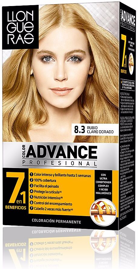 Llongueras Color Advance #8,3-rubio claro dorado