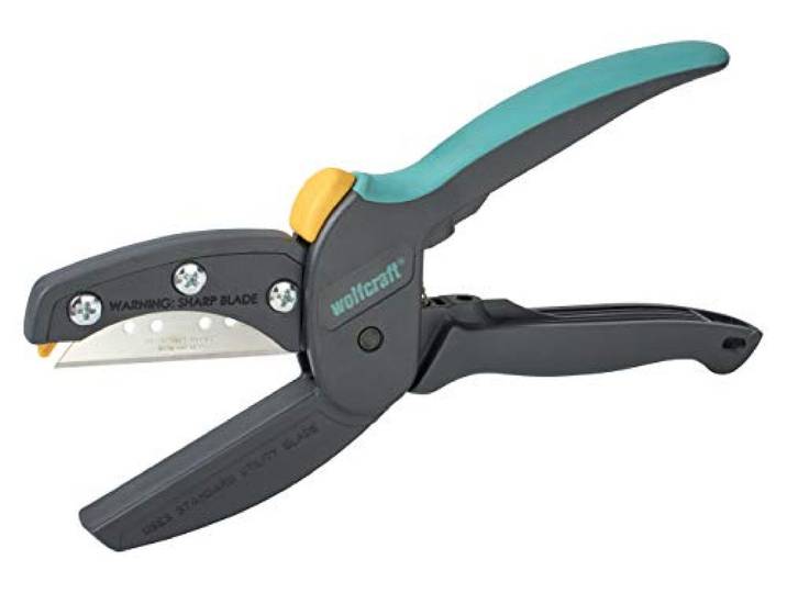 wolfcraft 4197000 - Lame Multi-usages MegaCut S - Incluse 1 Lame de Rechange Epaisseur 0\,65 mm - Longueur 61 mm