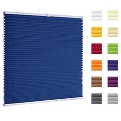 Plissee, Plissees, Farbe blau, günstig auf Maß oder in Standardgrößen
