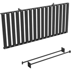 Vitavia Abklappbarer Tisch aus Aluminium inkl. Befestigungsmaterial-schwarz