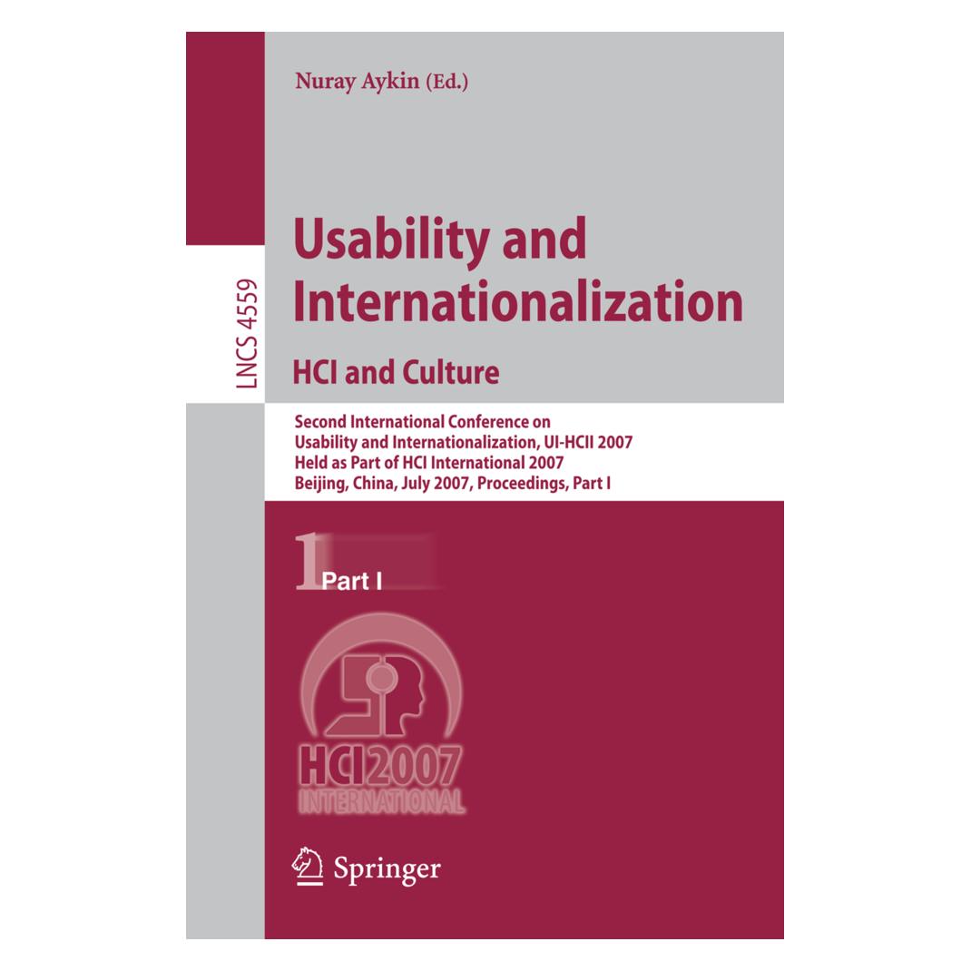 Springer Usability and Internationalization. HCI and Culture (Englisch, Softcover, Nuray Aykin) (15908547)