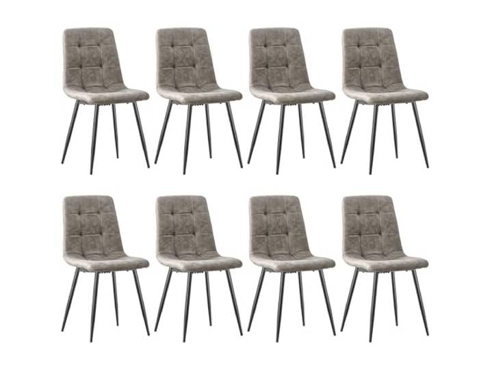 ANVOFONG Technisches Tuch Esszimmerstühle 8er Set,Khaki Esszimmerstuhl mit verstärkten Stuhlbeinen,Küchenstuhl Polsterstühle,Stuhl für Esszimmer,Küche & Wohnzimmer