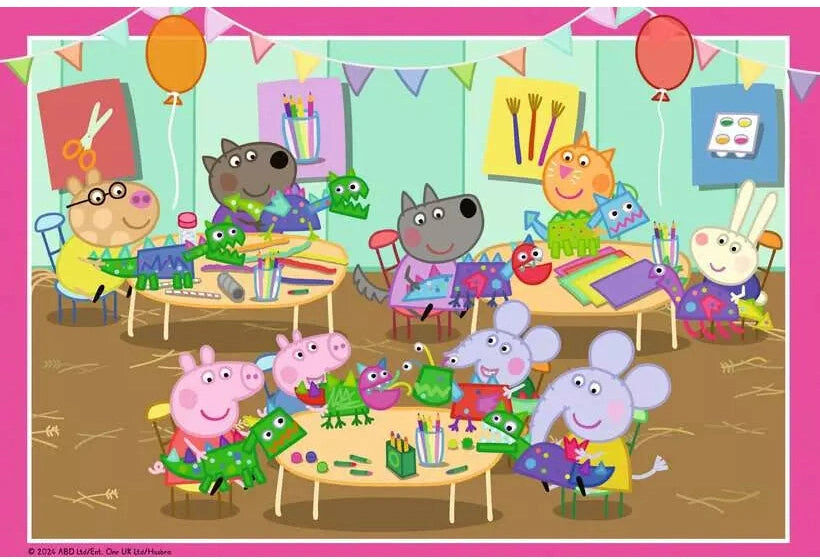 Ravensburger - Peppa Pig Time to Celebrate - 2x12 Pieces Puzzle for Kids, 3+ Years, 26 x 18 cm, Jigsaw Puzzle