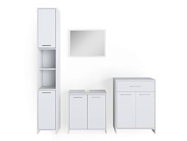 Vicco Badmöbel-Set Kiko, Weiß 60 cm