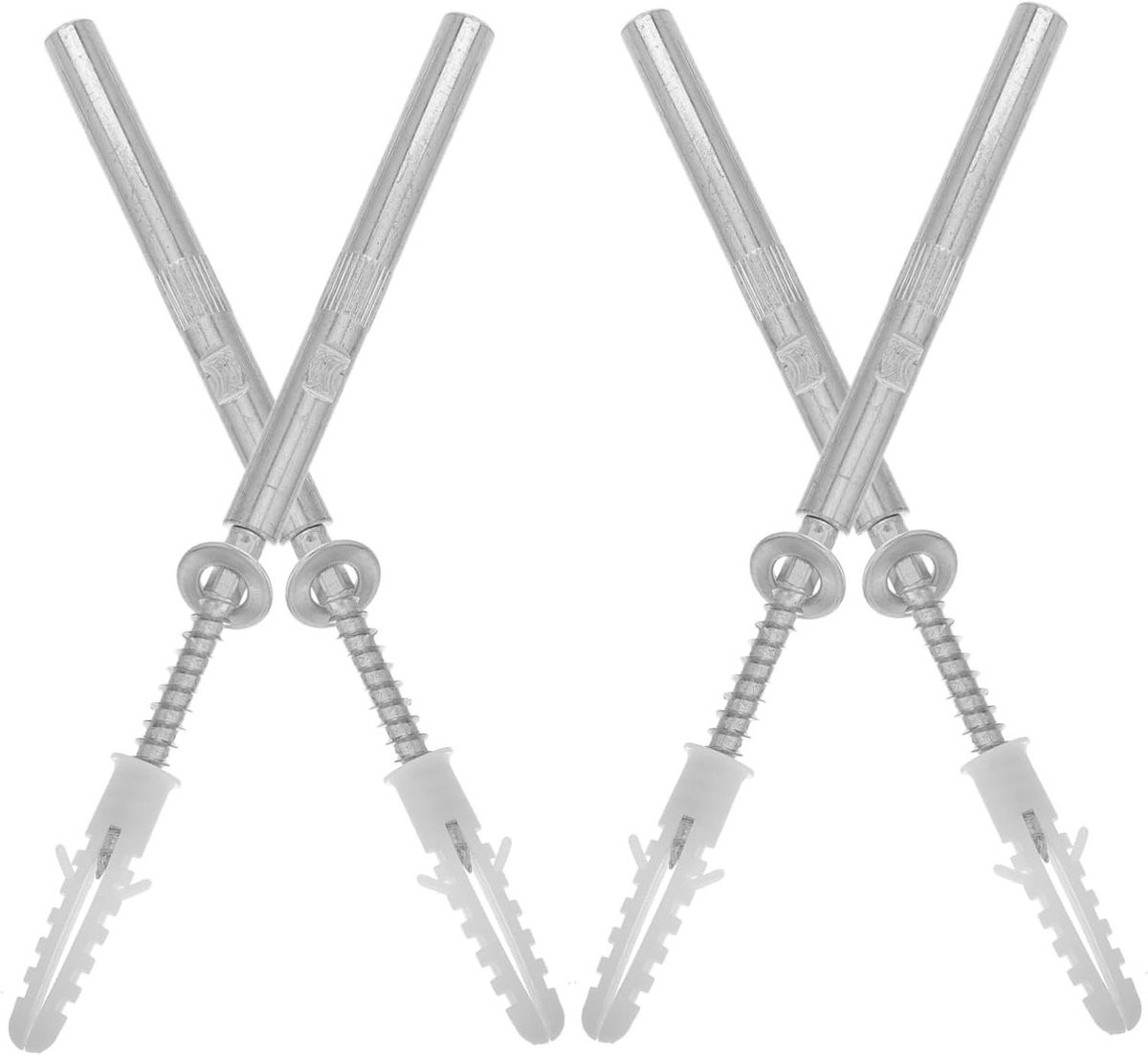 Verborgen Plankdragers - Onzichtbare Beugels - Zilver - 16 cm