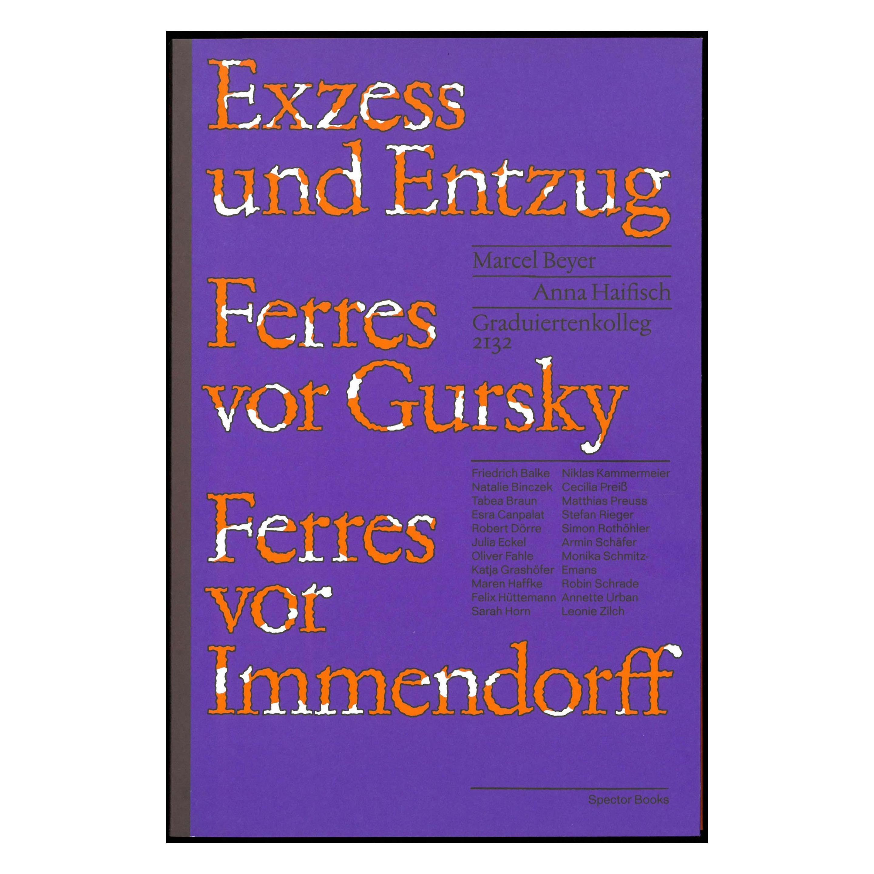 SPECTORmag GbR Exzess und Entzug (Deutsch, Softcover, GRK 2132, Marcel Beyer) (8864150)